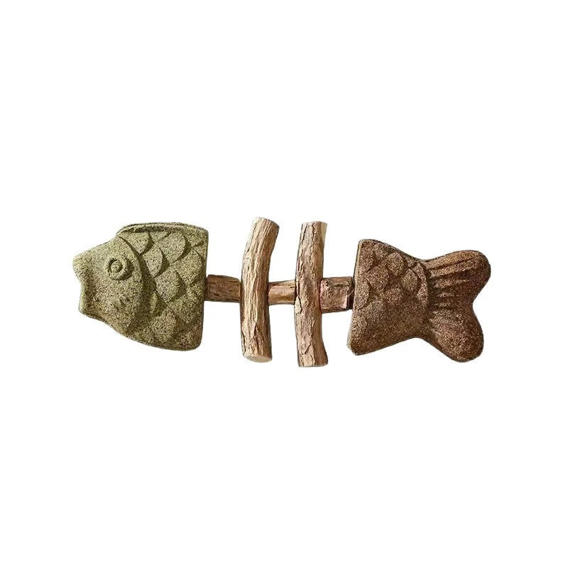 Fish Bone Chew Toy (Cat Dental Playtime)
